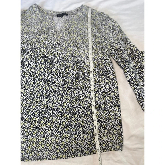 Rose and thyme blouse Women's Size‎ L Large Floral 3/4 tie sleeve - Picture 4 of 12